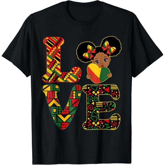 Love Black History Month Strong African Toddler T-Shirt Tops Tee