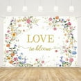 thumbnail image 1 of Love in Bloom Bridal Shower Decorations Backdrop, Wildflower Wedding Shower Background, Spring Floral Engagement Wedding Bachelorette Party Decor Supplies Photo Booth Props, 1 of 1