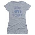 thumbnail image 1 of Love Boat Distressed Junior Women's Sheer T-Shirt Athletic Heather, 1 of 2