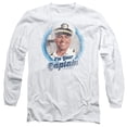 thumbnail image 1 of Love Boat Im Your Captain Long Sleeve Adult 18/1 T-Shirt White, 1 of 1