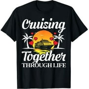 Love Boat Laughter Tee: A Comical Couple's Nautical Adventure