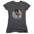 thumbnail image 1 of Love Boat Original Booze Cruise Junior Women's V-Neck T-Shirt Charcoal, 1 of 1