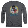 thumbnail image 1 of Love Boat Original Booze Cruise Long Sleeve Adult 18/1 T-Shirt Charcoal, 1 of 1