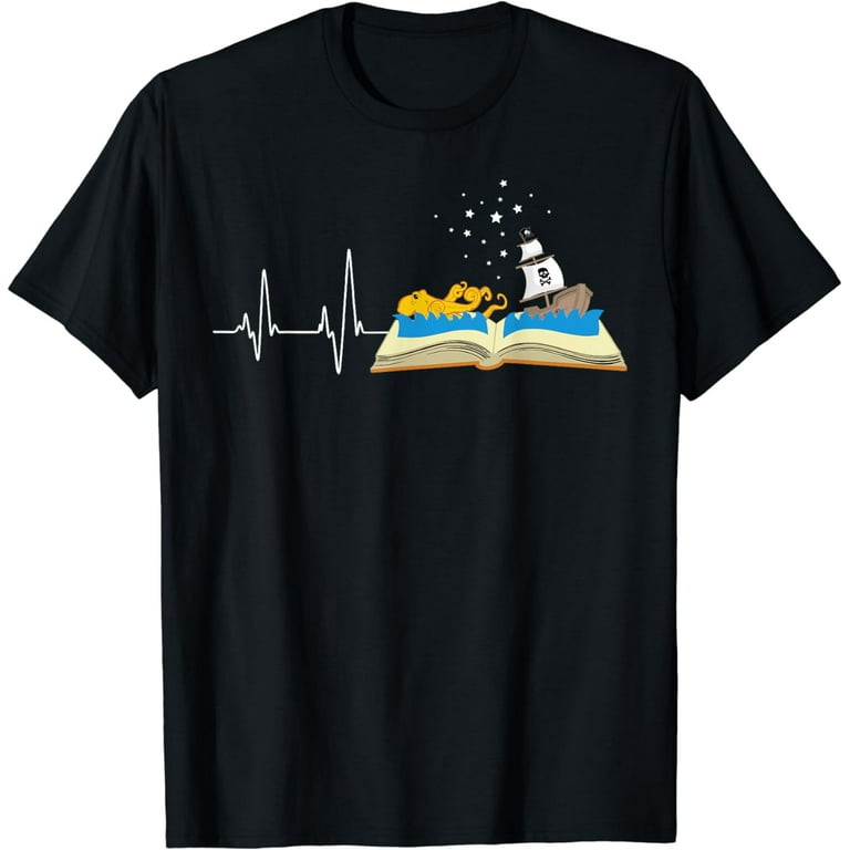 Love Books Heartbeat T-Shirt Love Books Heartbeat T-Shirt