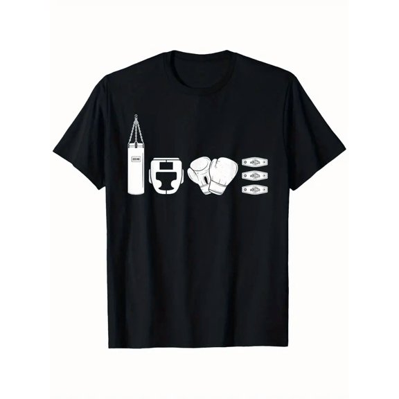 Love Boxing t shirts Round Neck T-Shirt 100% Pure Cotton Breathable Machine Washable