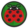 thumbnail image 1 of Love Bug Heart Shaped Ladybug Applique Multi-Color Embroidered Hook & Loop Patch - 3.5 Inch Large, 1 of 5