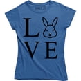 thumbnail image 1 of Love Bunny Happy Easter Cute Easter Bunny Women Gift Idea T-Shirt, 1 of 4