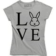thumbnail image 1 of Love Bunny Happy Easter Cute Easter Bunny Women Gift Idea T-Shirt, 1 of 4