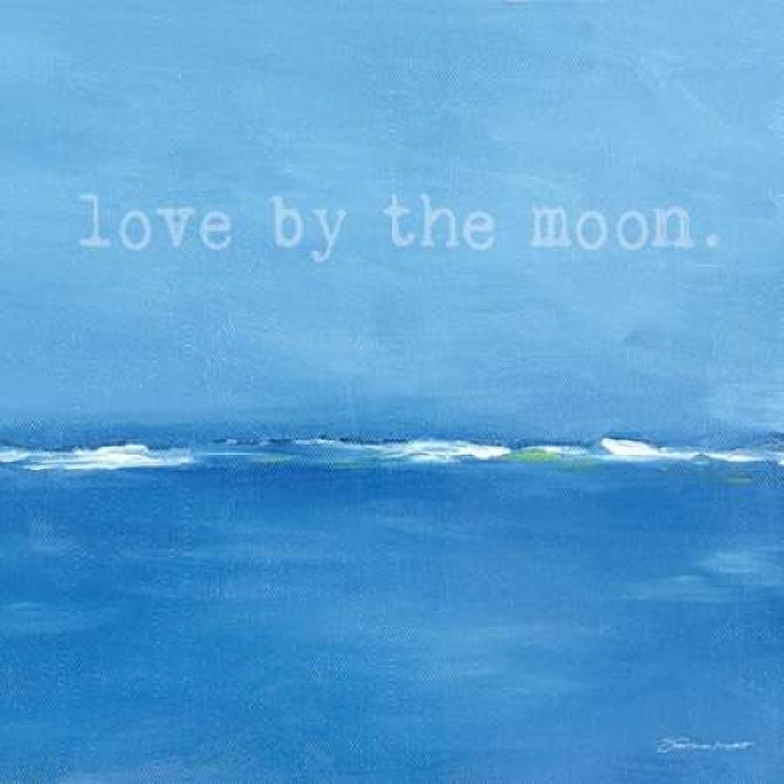 Love By The Moon Canvas Art - Stephanie Marrott (24 x 24)