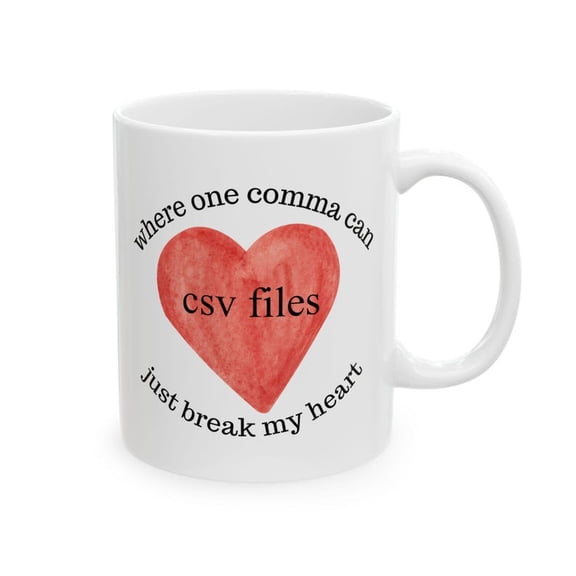 Love CSVs Ceramic Mug