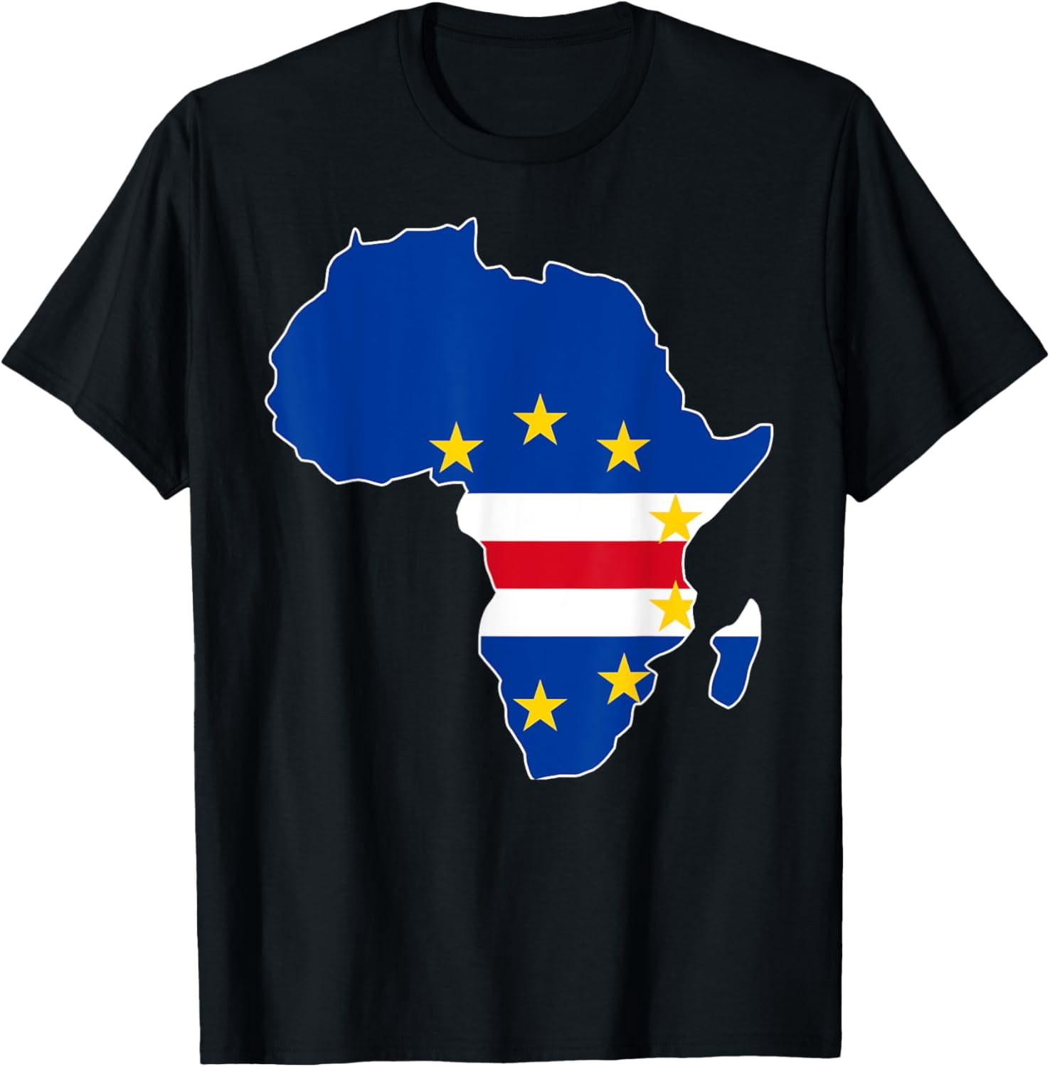 Cape Verdean Flag Vinyl Sticker - High Quality, Made In USA, 4" X 2.35", UV Resistant Decal