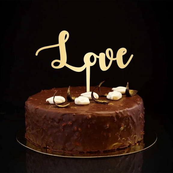 Love Cake Toppers Mr & Mrs Silhouette Cake Toppers Customize Silhouette Beach Bride & Groom Cake Toppers For Wedding Bridal Shower Wedding Decorations Bachelorette Gifts Gold