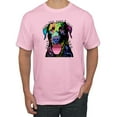 thumbnail image 1 of Love Can Make a Tail Wag Pitbull Dog Lover Men's Graphic T-Shirt, Light Pink, 3XL, 1 of 3