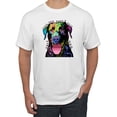 thumbnail image 1 of Love Can Make a Tail Wag Pitbull Dog Lover Men's Graphic T-Shirt, White, Large, 1 of 3