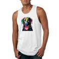 thumbnail image 1 of Love Can Make a Tail Wag Pitbull Dog Lover Mens Graphic Tank Top, White, 3XL, 1 of 3