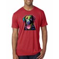 thumbnail image 1 of Love Can Make a Tail Wag Pitbull Dog Lover Mens Premium Tri Blend T-Shirt, Vintage Red, 2XL, 1 of 3