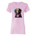 thumbnail image 1 of Love Can Make a Tail Wag Pitbull Dog Lover Womens Graphic T-Shirt, Light Pink, 3XL, 1 of 3