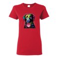 thumbnail image 1 of Love Can Make a Tail Wag Pitbull Dog Lover Womens Graphic T-Shirt, Red, X-Large, 1 of 3