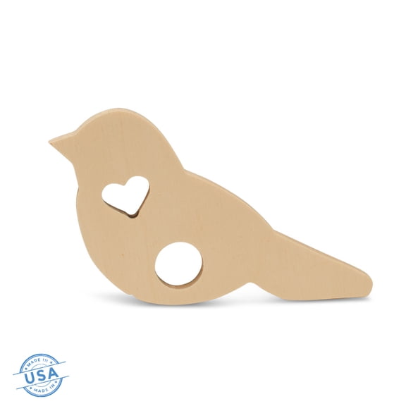 Love Cards Holder, I Love You Card, Pack of 1, 6 Inches, 1/2 inch Thick, Unfinished Wood to Decorate, Love Bird Shape, Use as Anniversary Card, Wedding Card, Birthday Card, Valentines Day Cards