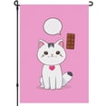thumbnail image 1 of Love Cat Cartoon Style Durable House Flags for Outdoor Lawn Decoration - Kitten Cute Cat Double-Colored Hanging Decoration Fluffy Cat Washable Outdoor Garden Flags - 28x40inch, 1 of 6