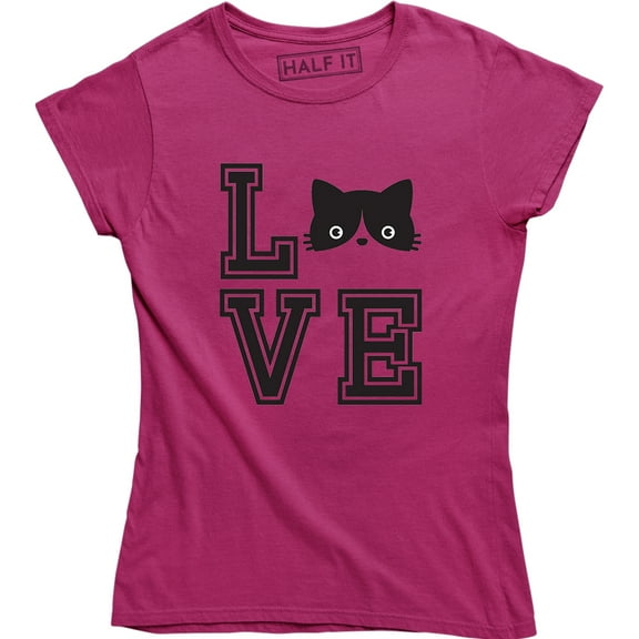 Love Cat Face Funny Cutie Cute Kitten Animal Pet LoverWomen's T-Shirt