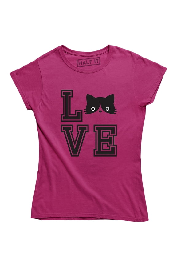 Love Cat Face Funny Cutie Cute Kitten Animal Pet LoverWomen's T-Shirt