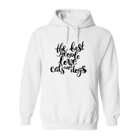 Love Cats And Dogs Hoodie Women -Image by Shutterstock, Female 3X-Large