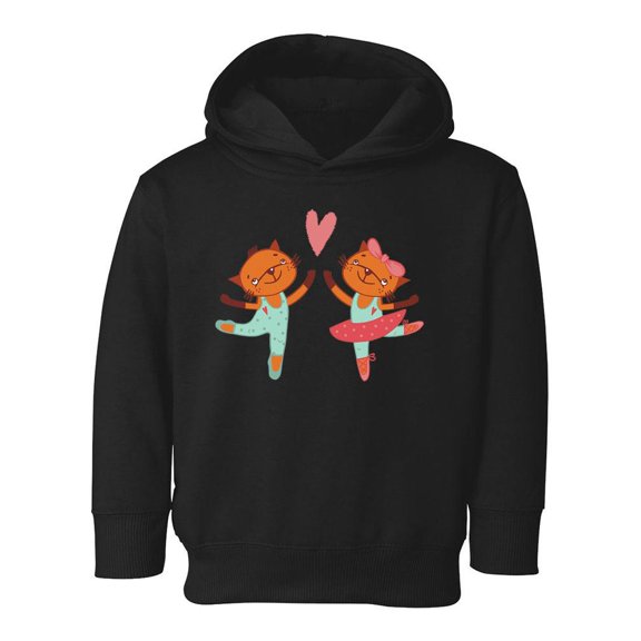 Love Cats Dancing Ballet Hoodie Toddler -Image by Shutterstock,  4 Toddler