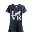 thumbnail image 1 of Love Cavalier King Charles Women's Fashion Relaxed T-Shirt Tee Heather Navy Medium, 1 of 3