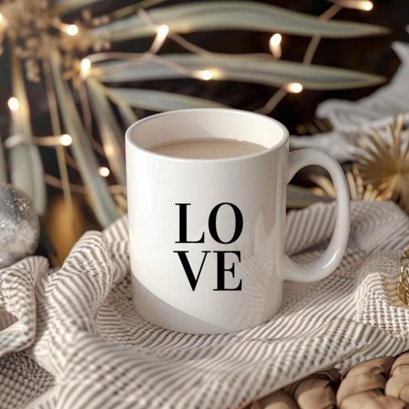 Love Ceramic Mug - Perfect Coffee Lovers, Gift , Kitchen Dr, Vaines Gift, Everyday Use.jpg
