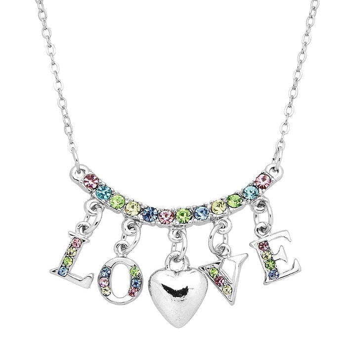 Freebird Jewelry Box Love Charm Necklace - Multicolor