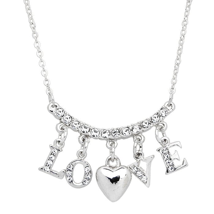 Freebird Jewelry Box Love Charm Necklace - Silver