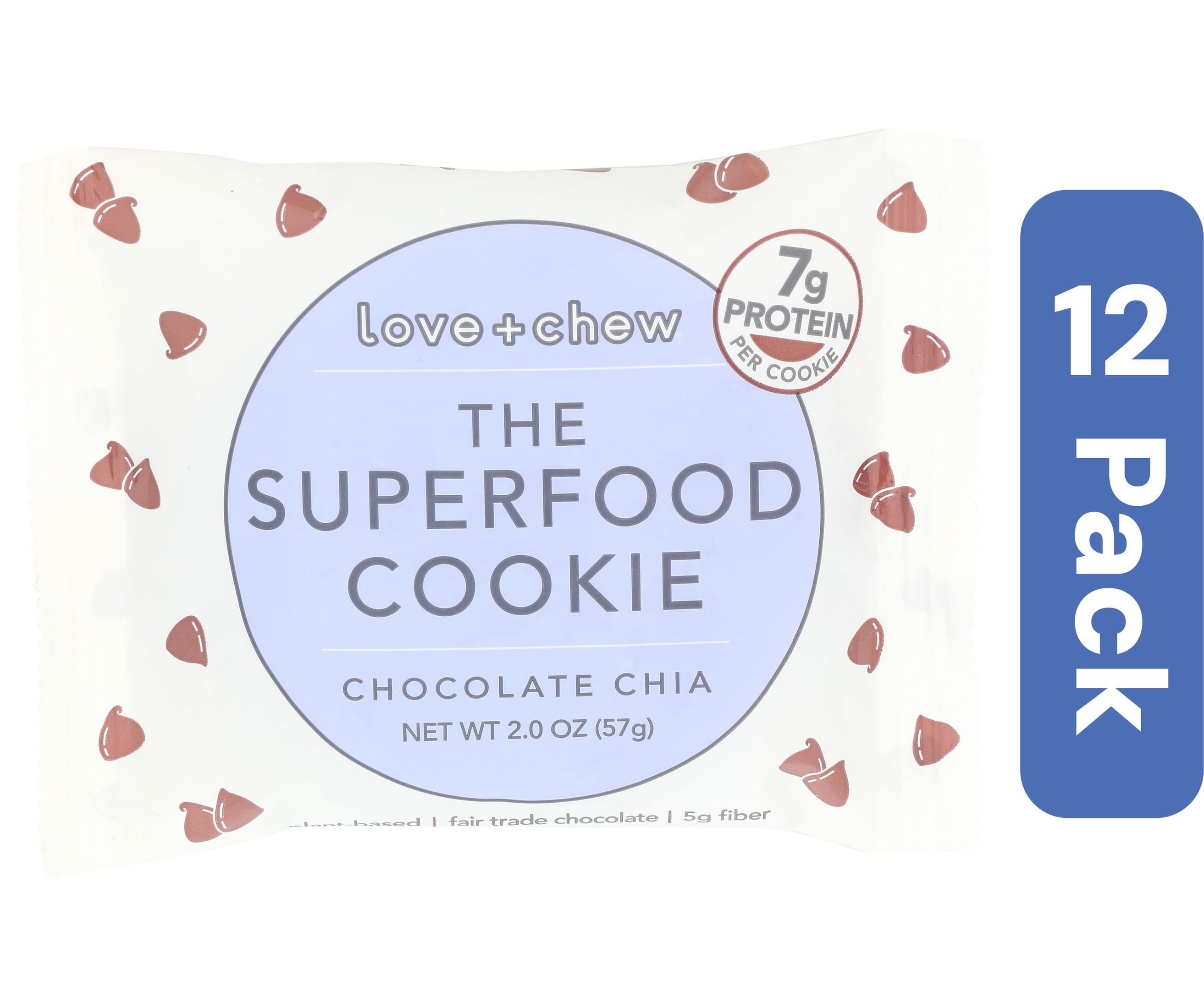 Love Chew Chocolate Chia Cookie 2 oz (Pack Of 12)