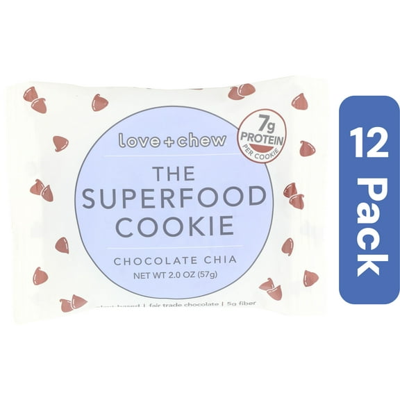 Love Chew Chocolate Chia Cookie 2 oz (Pack Of 12)