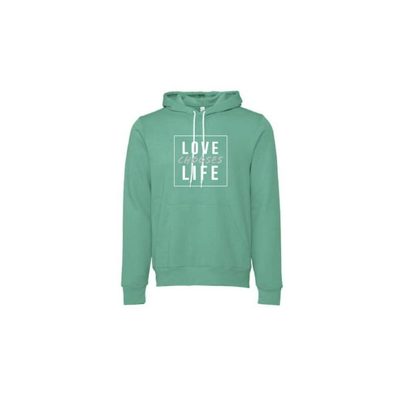 Love Chooses Life Pull over Hoodies
