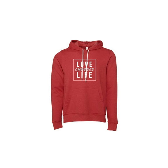 Love Chooses Life Pull over Hoodies