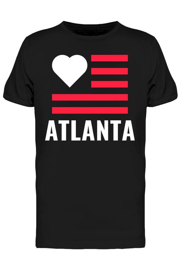 Love City Atlanta Flag T-Shirt Men -Image by Shutterstock, Male Small