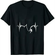 Love Climbing Love Heart Beat Gift Design Idea T Shirt Black M