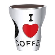 Love Coffee Charm European Bead Sterling Silver Ginger Lyne Collection