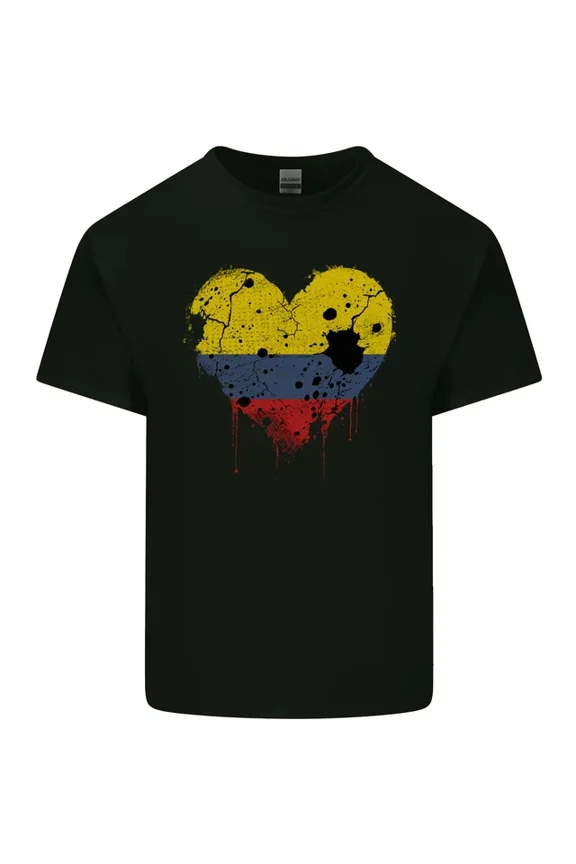 Love Columbia Flag Columbian Day Football Mens Womens S-5Xl T-Shirt