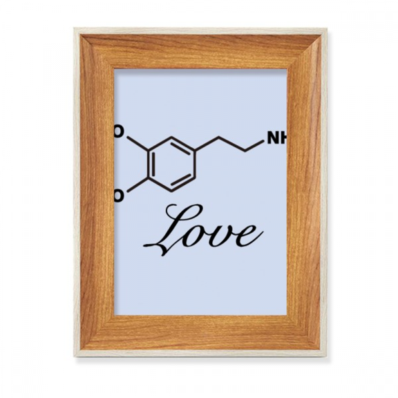 Love Couple Checal Structure Molecule Desktop Wooden Photo Frame Display Picture Art Painting Multiple Sets