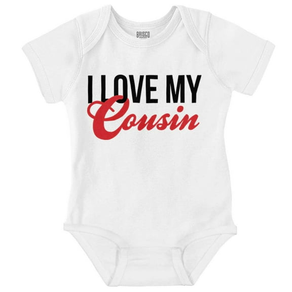 Love Cousin Cute Relative Family Baby Romper Boys or Girls Infant Baby Brisco Brands 24M