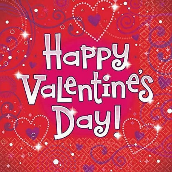 Love Crazy Valentine's Day Party Luncheon Napkins