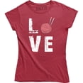 thumbnail image 1 of Love - Crochet Yarn Gift For Mother's Day Women's T-Shirt, 1 of 4
