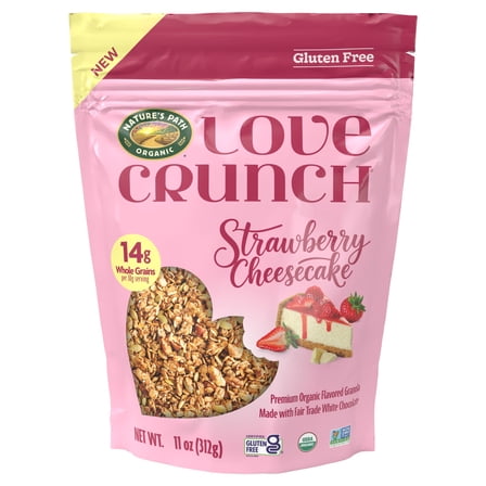 Love Crunch Organic Granola, Strawberry Cheesecake Gluten Free, 11oz Pouch