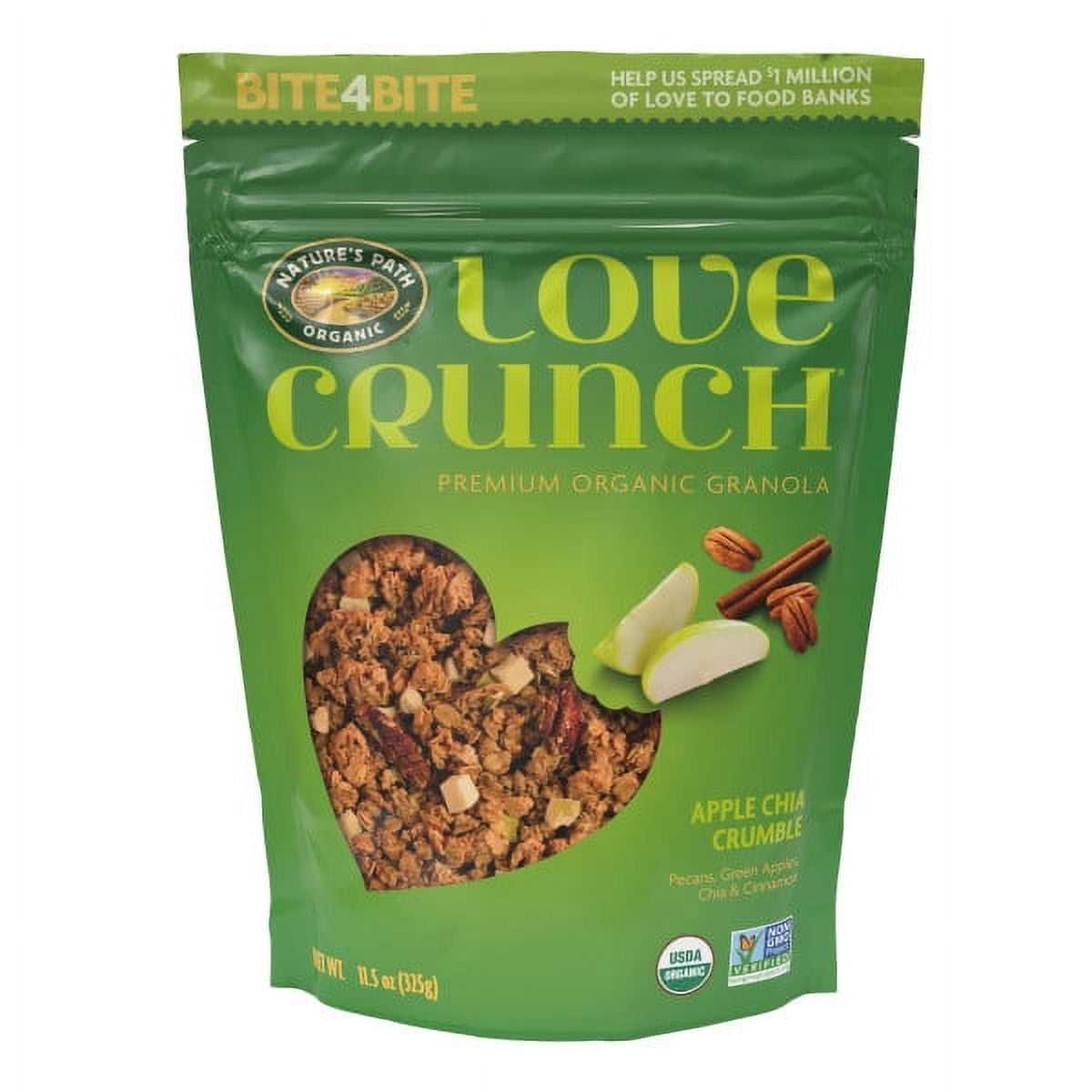 Love Crunch Organic Apple Crumble Granola, 11.5 oz Bag