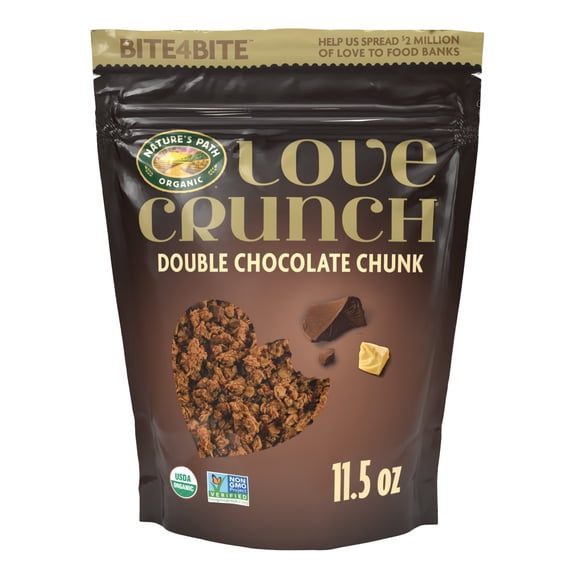 Love Crunch Organic Granola, Double Chocolate Chunk, 11.5oz Pouch