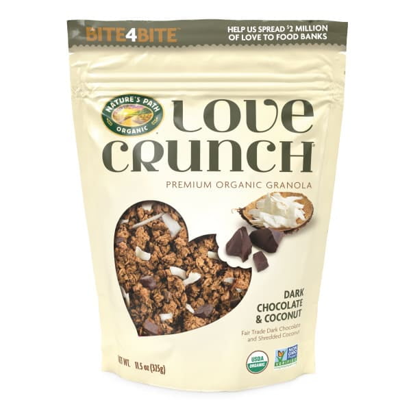 Love Crunch Organic Granola, Dark Chocolate & Coconut, 11.5 oz Pouch