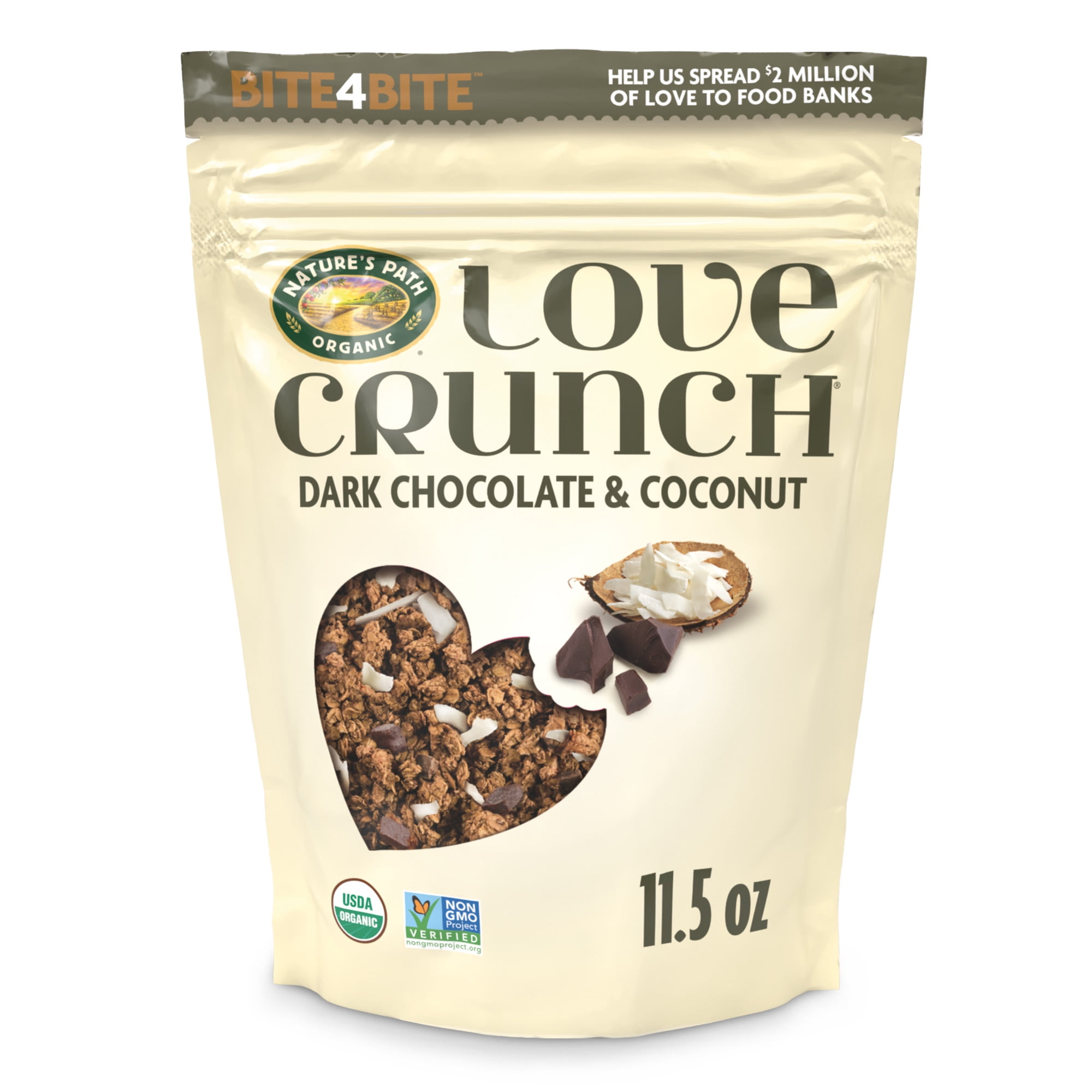 Love Crunch Organic Granola, Dark Chocolate & Coconut, 11.5oz Pouch