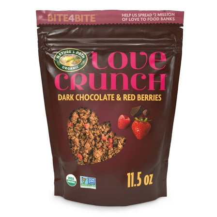 Love Crunch Organic Granola, Dark Chocolate & Red Berries, 11.5oz Pouch